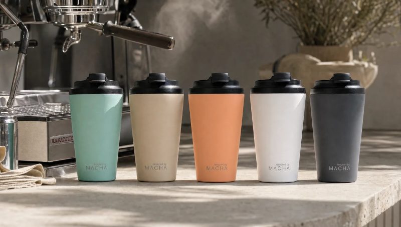 The five colourways in a row